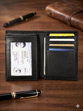 Bifold Leather Wallet for Men